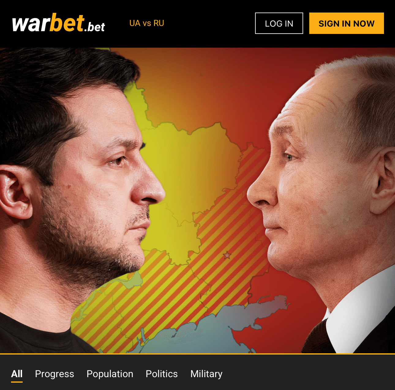 Preview WarBets Website